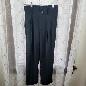 Madewell Drapey Paperbag High Waist Pants Women's Black Size 00